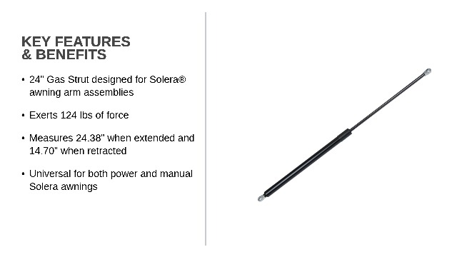 Amazon.com: Lippert Components 260282 Gas Strut for Pitched Awning
